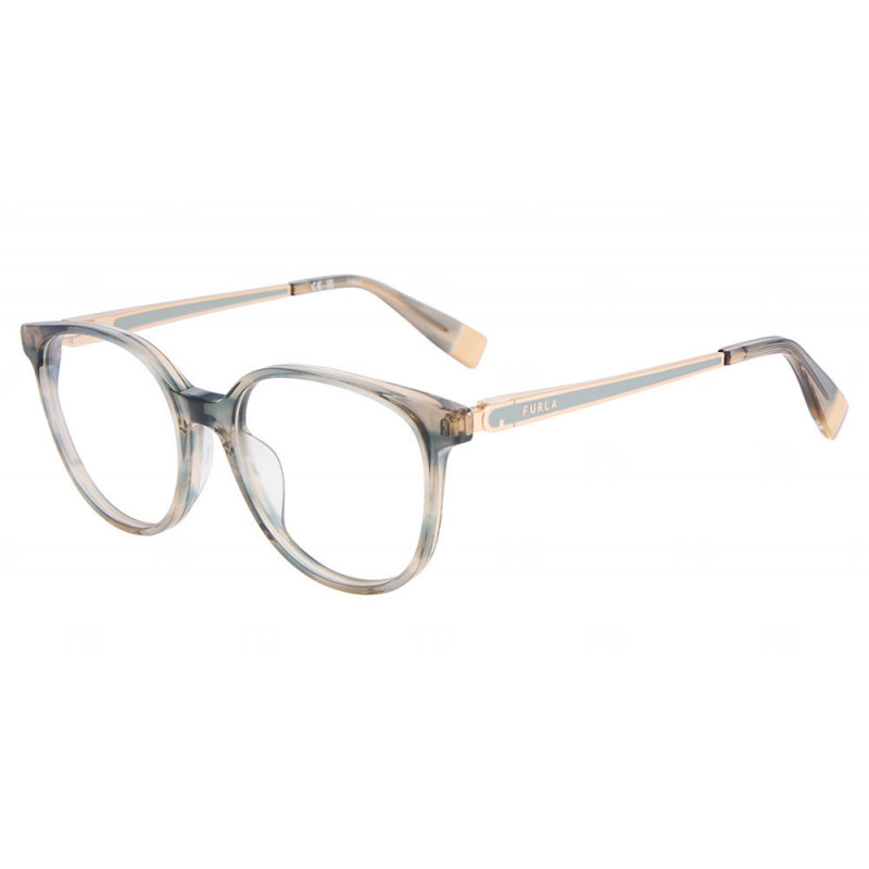 Sunglasses Furla VFUB 61 07hi Striped Grey/Brown 51mm