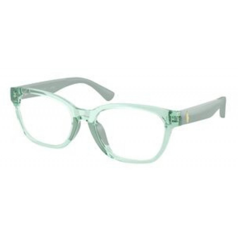 Eyeglasses Polo Prep PP 8553 U 6367 Shiny Transparent Light Green / Demo Lens 49mm