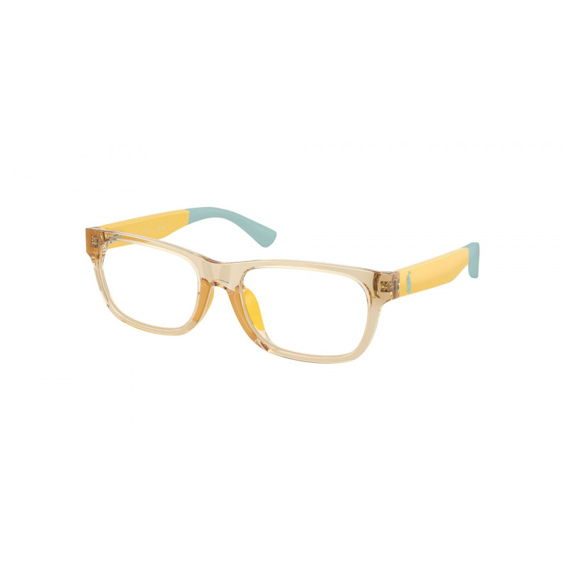 Eyeglasses Polo Prep PP 8555 U 5756 Shiny Transparent Light Yellow / Demo Lens 47mm