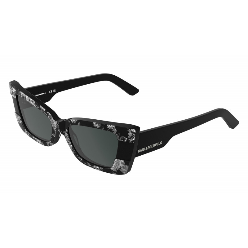 Sunglasses KARL LAGERFELD KL 6205 S 009 Black Silver 52mm