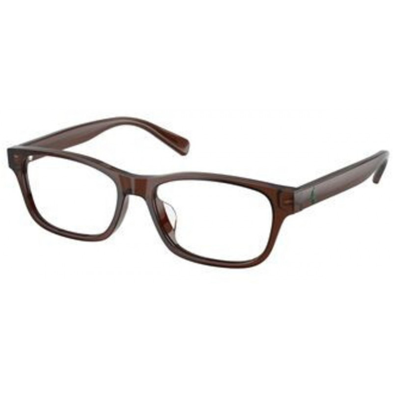 Eyeglasses Polo PH 2306 D 6282 Shiny Transparent Brown / Demo Lens 54mm