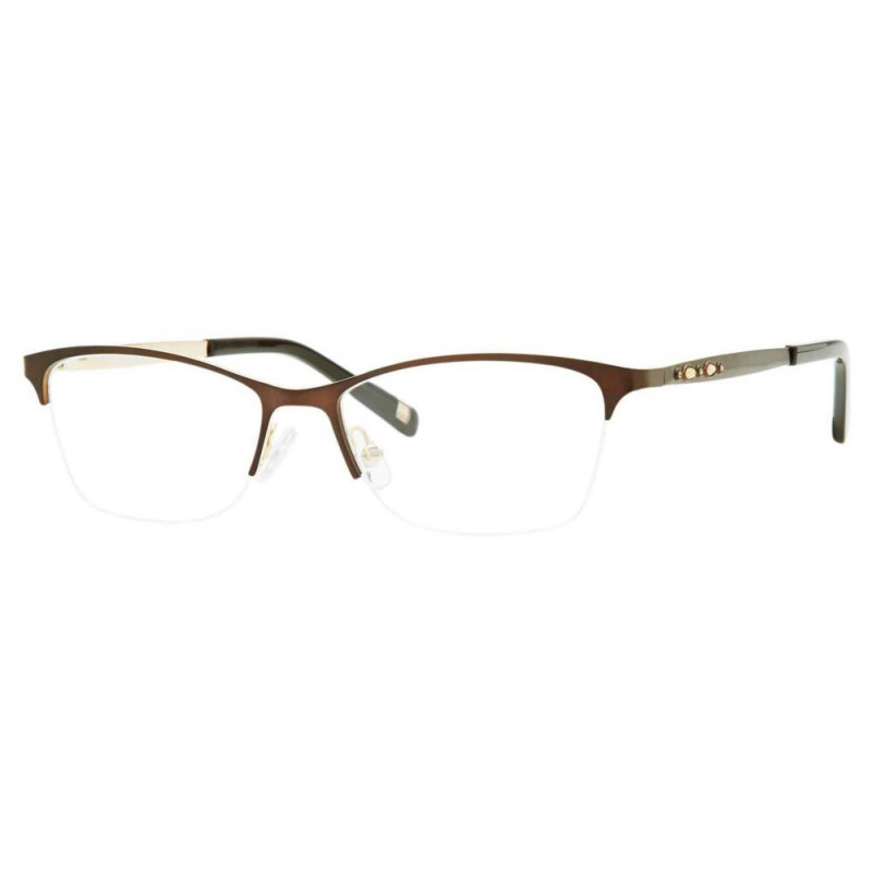 Eyeglasses Liz Claiborne L 654 UFM Brown Gold Eyeglasses Liz Claiborne L 654 UFM Brown Gold