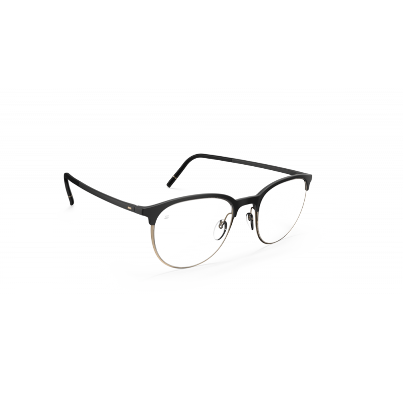 Eyeglasses Silhouette Balanced Fusion 2990 9030 Golden Black 49mm