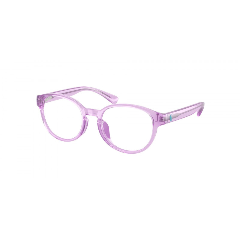 Eyeglasses Polo Prep PP 8550 U 6251 Shiny Transparent Purple / Demo Lens Eyeglasses Polo Prep PP 8550 U 6251 Shiny Transparent Purple / Demo Lens
