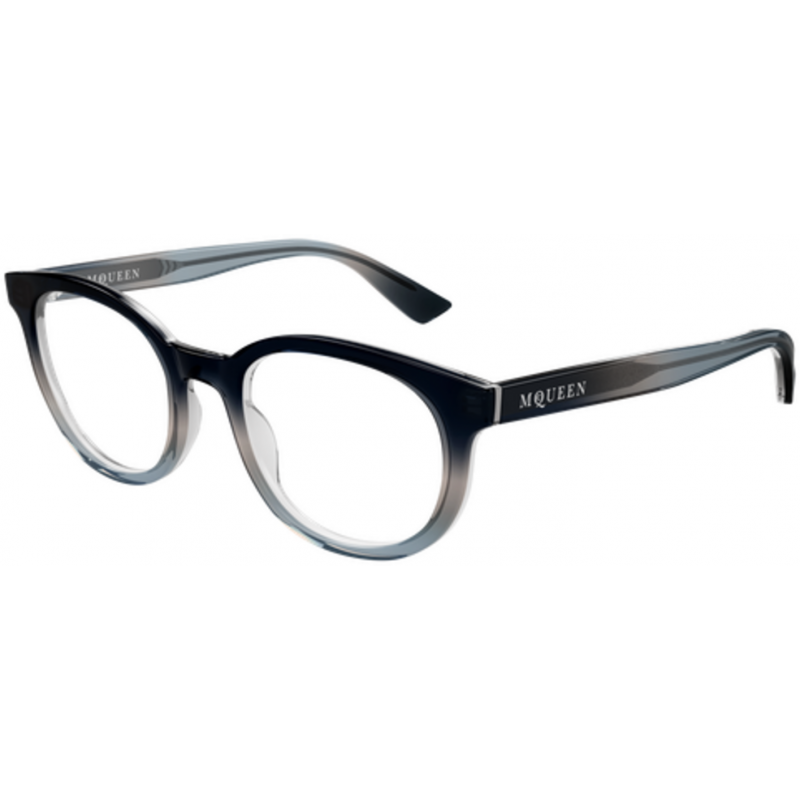 Eyeglasses Alexander McQueen AM 0567 O- 006 Blue / Transparent 51mm