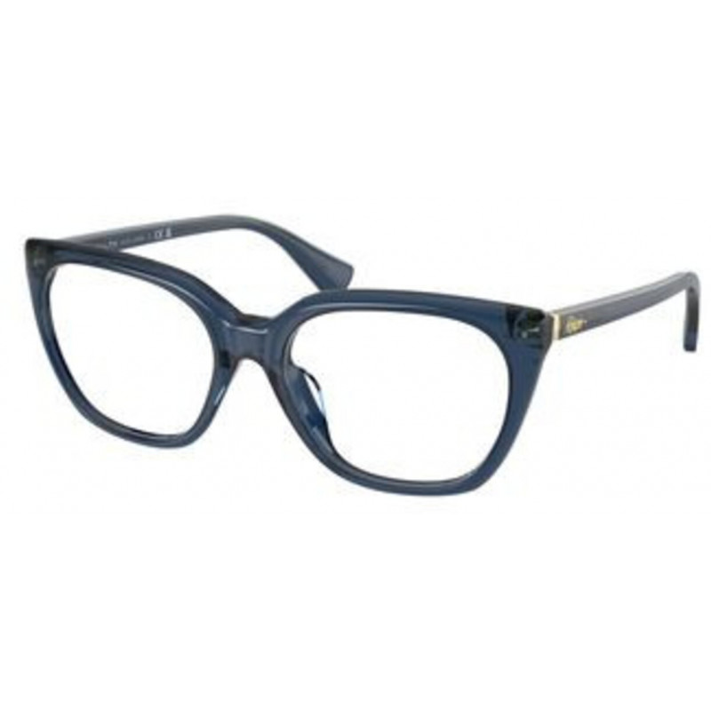 Eyeglasses Ralph RA 7180 U 6119 Shiny Blue Crystal / Demo 53mm