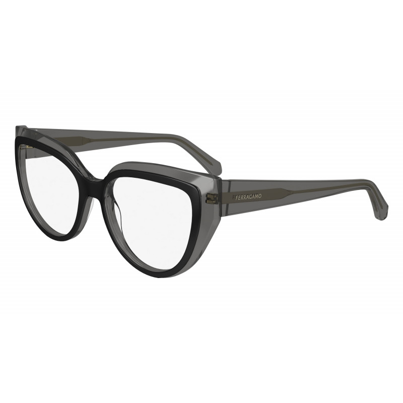 Eyeglasses FERRAGAMO SF 2984 024 Transparent Grey/Black Eyeglasses FERRAGAMO SF 2984 024 Transparent Grey/Black