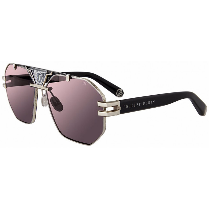 Sunglasses Philipp Plein SPP 077 M Palladium/black/sandblasted / 0 Sunglasses Philipp Plein SPP 077 M Palladium/black/sandblasted / 0