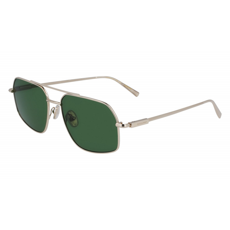 Sunglasses FERRAGAMO SF 313 S 746 Light Gold/Green Sunglasses FERRAGAMO SF 313 S 746 Light Gold/Green