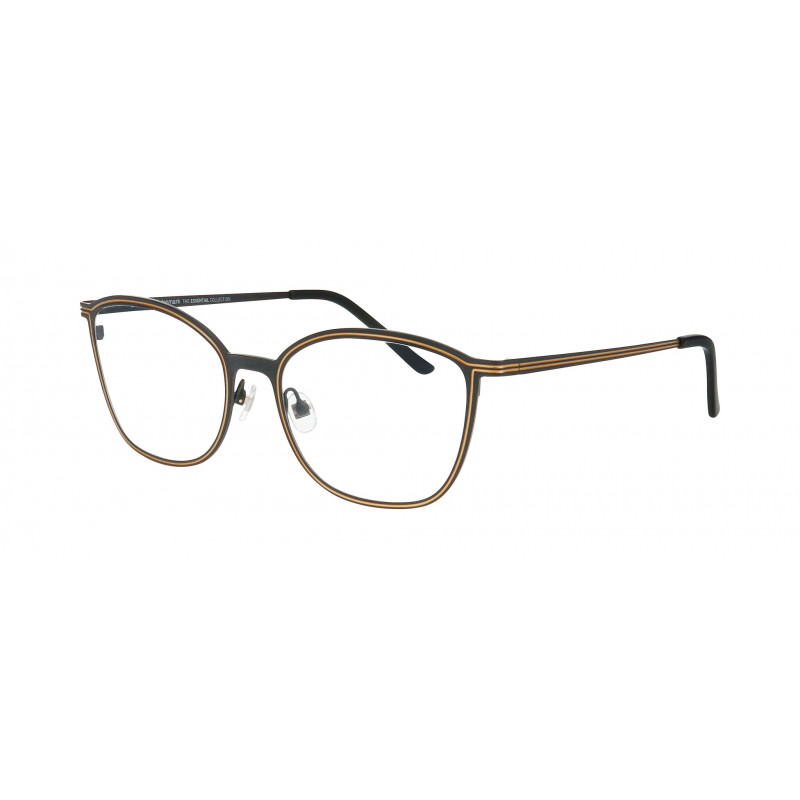 Eyeglasses Pro-design Denmark LINED 2 6031 Black Dark Matt / Nosepad Eyeglasses Pro-design Denmark LINED 2 6031 Black Dark Matt / Nosepad