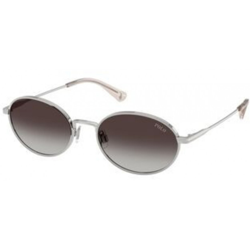Sunglasses Polo PH 3162 90018G Shiny Silver / Gradient Grey Policarbonate Standard 53mm