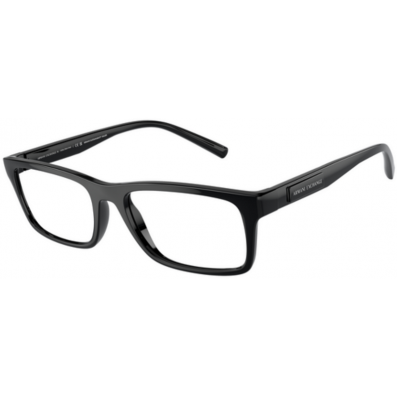 Eyeglasses Armani Exchange AX 3115 8158 Shiny Black 55mm