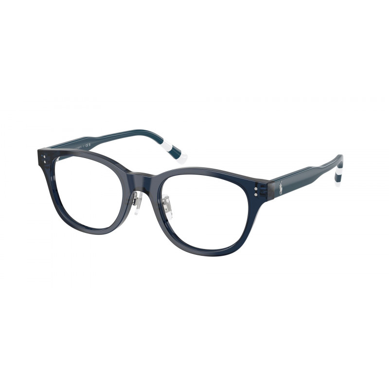 Eyeglasses Polo PH 2303 F 6314 Shiny Transparent Blue / Demo 50mm