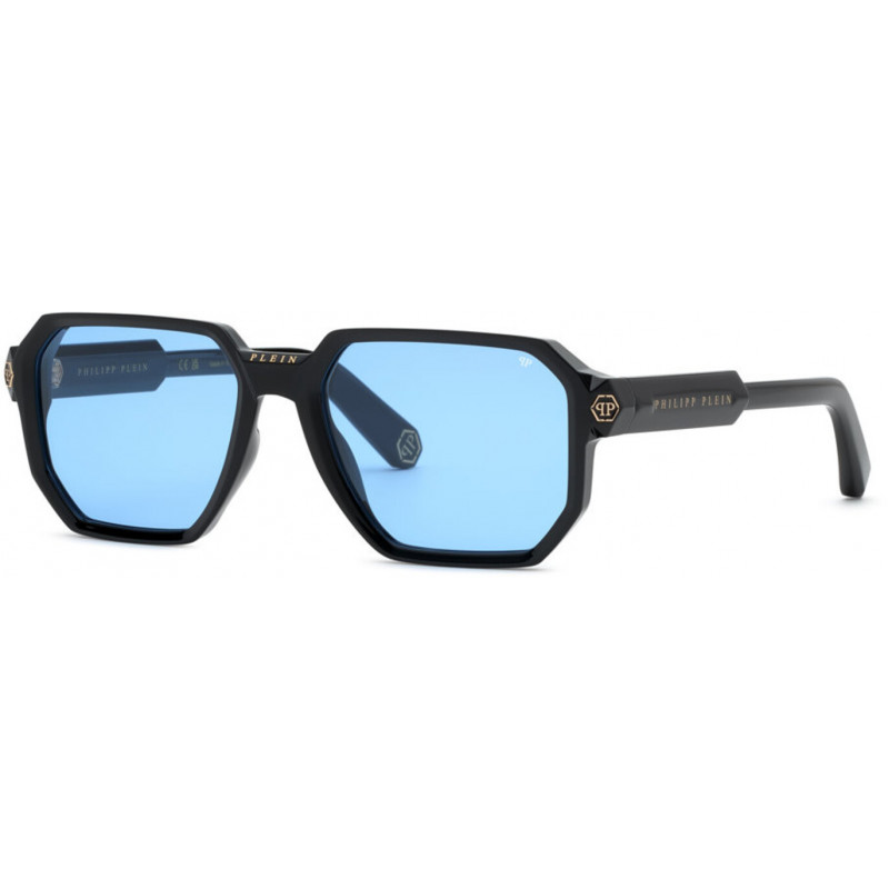 Sunglasses Philipp Plein SPP 202 M z42y Black W Blue Sunglasses Philipp Plein SPP 202 M z42y Black W Blue