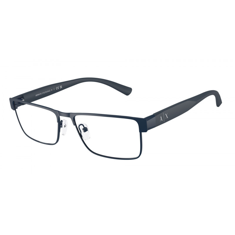 Eyeglasses Armani Exchange AX 1078 6099 Matte Blue Demo Lens 55mm