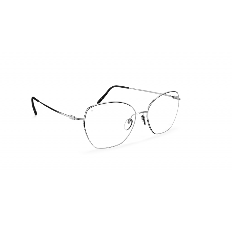 Eyeglasses Silhouette Nylor Refined 4574 7000 Clear Rhodium 53mm