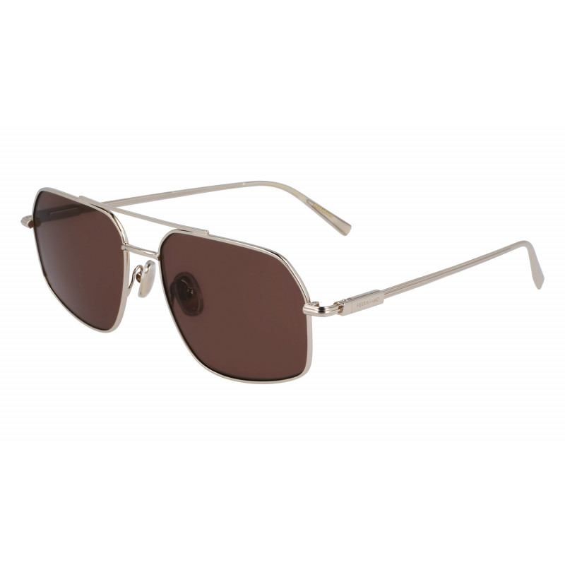 Sunglasses FERRAGAMO SF 313 S 745 Gold/Brown Sunglasses FERRAGAMO SF 313 S 745 Gold/Brown
