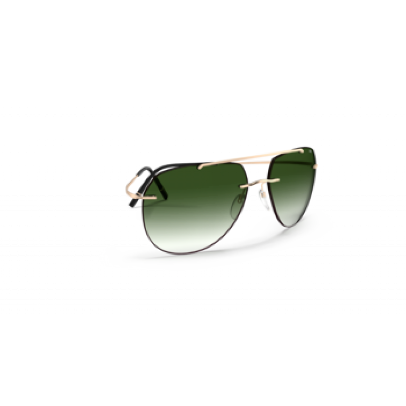 Sunglasses Silhouette TMA Collection 8744 7830 Gold/Black 59mm