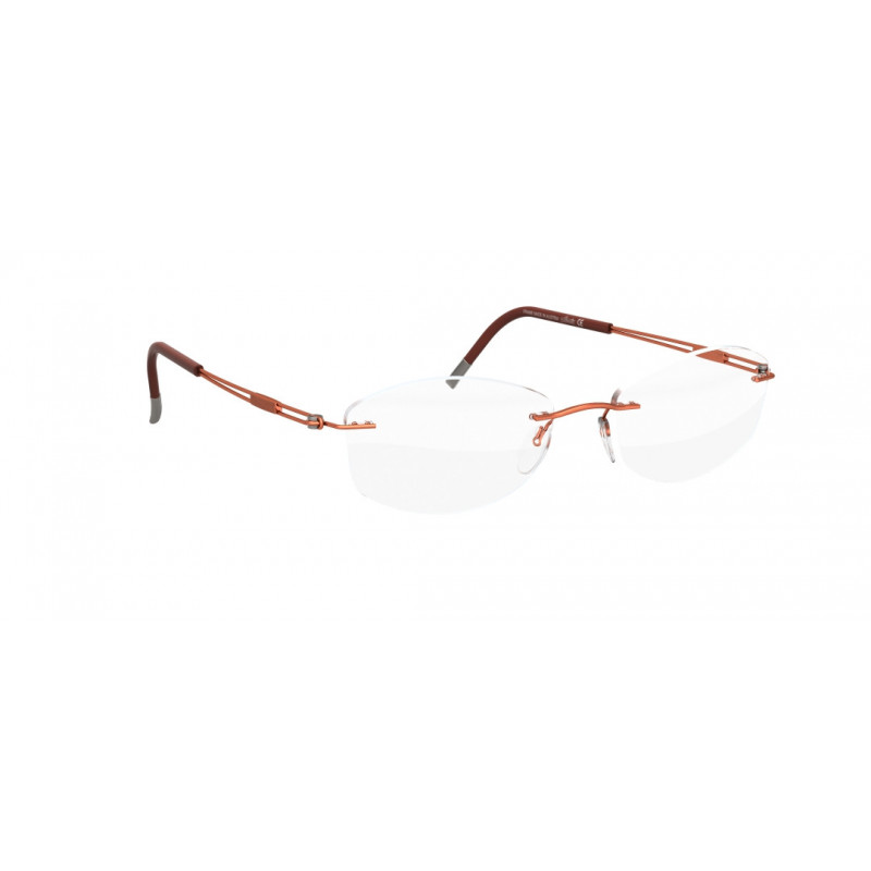 Eyeglasses Silhouette TNG 2018 Chassis Rimless 5521 2540 Russet Orange Eyeglasses Silhouette TNG 2018 Chassis Rimless 5521 2540 Russet Orange