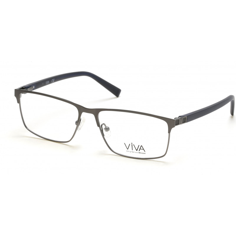 Eyeglasses Viva VV 4047 007 Matte Antiqued Dark Nickeltin / Blue Eyeglasses Viva VV 4047 007 Matte Antiqued Dark Nickeltin / Blue