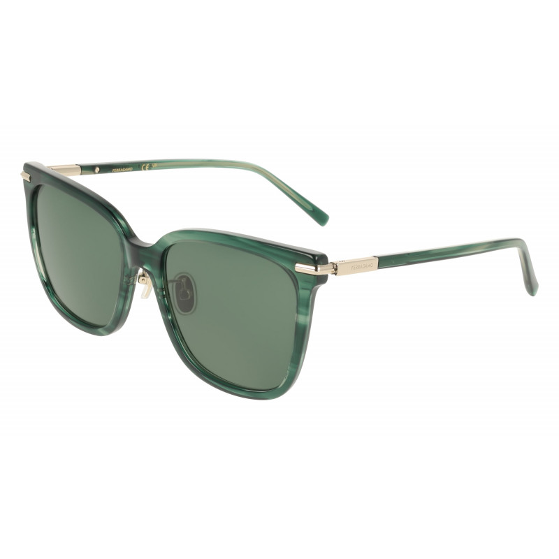 Sunglasses FERRAGAMO SF 2037 SLB 315 Striped Green Sunglasses FERRAGAMO SF 2037 SLB 315 Striped Green