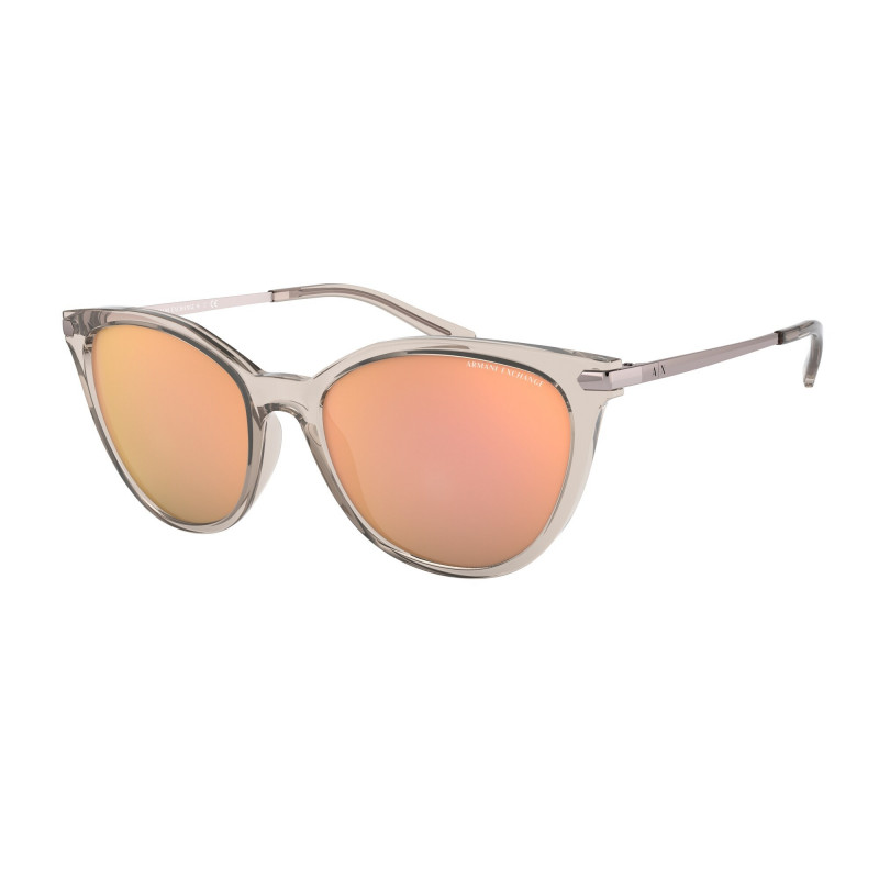 Sunglasses Armani Exchange AX 4107 S 82404Z Tundra Grey Mirror Rose Gold Sunglasses Armani Exchange AX 4107 S 82404Z Tundra Grey Mirror Rose Gold