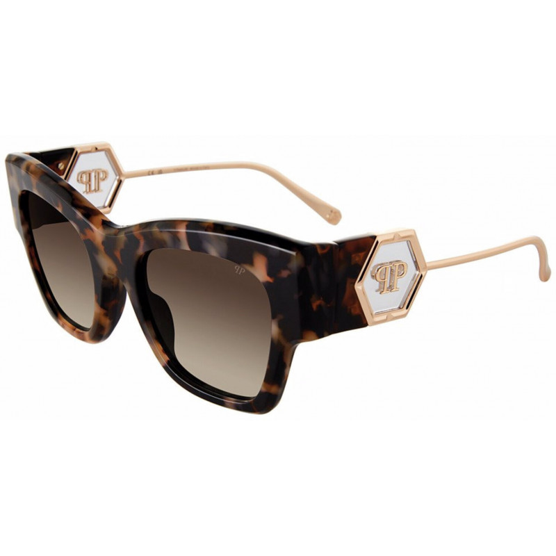 Sunglasses Philipp Plein SPP 120 M 0kha Grey/Green/Yellow Hav 53mm