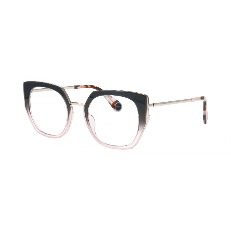Eyeglasses WOOW BIG MATCH 1 0124 Gradient Grey Pink / Nosepad 51mm
