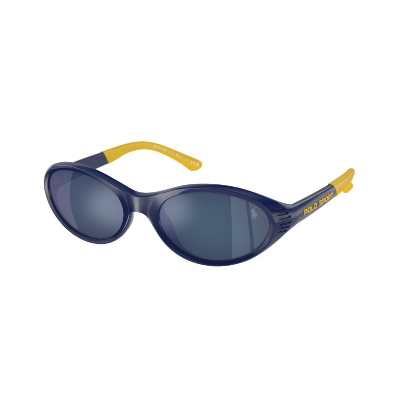 Sunglasses Polo PH 4197 U 588655 Shiny Heritage Blue Blu Specch 56mm