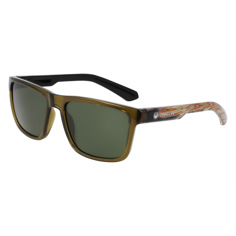 Sunglasses DRAGON DR REED LL 314 Shiny Olive/ Olive Rob Resin/ Sunglasses DRAGON DR REED LL 314 Shiny Olive/ Olive Rob Resin/