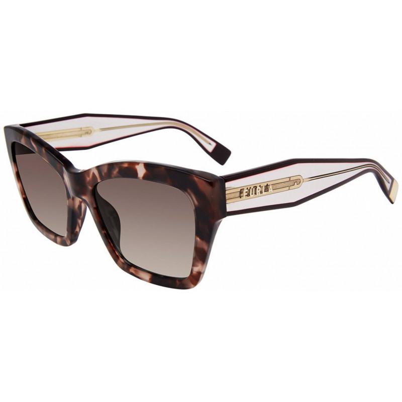 Sunglasses Furla SFU 778 0xap Brown Fantasy 55mm