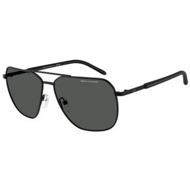 Sunglasses Armani Exchange AX 2057 S 600087 Matte Black / Dark Grey Policarbonate Standard 59mm