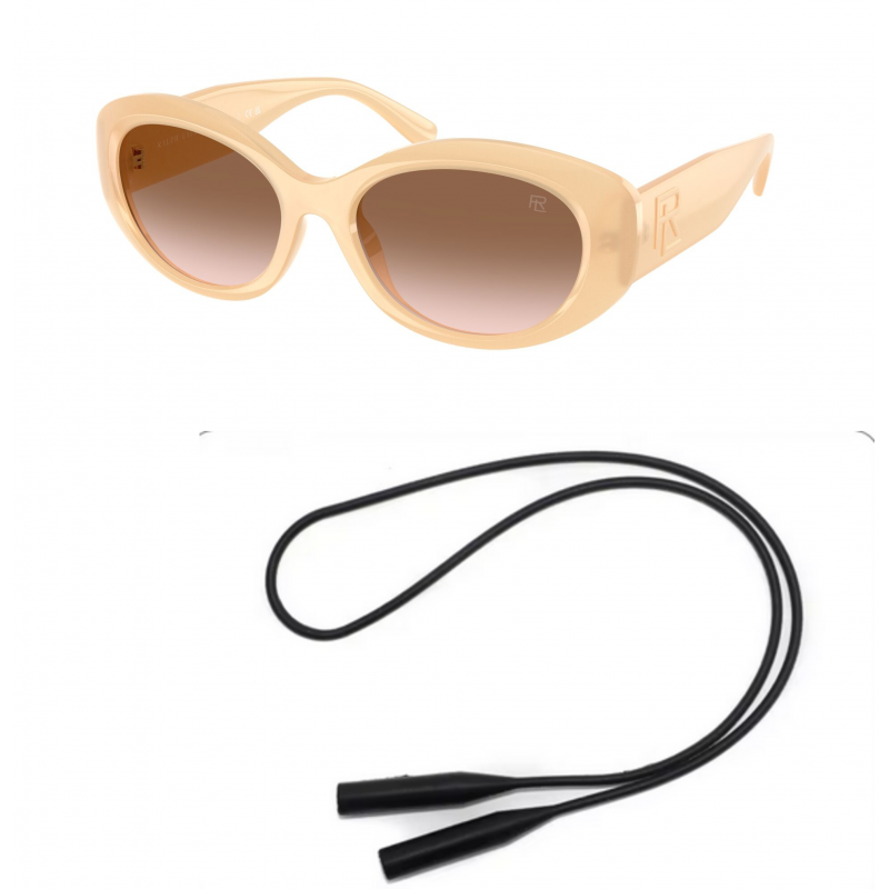 Ralph Lauren Sunglasses Bundle: 8232 U 624513 Opal Brown Marzipan  /  Gradient Brown Polyamide Standard 55mm and Universal Anti-slip Silicone Leash