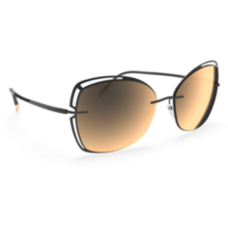 Sunglasses Silhouette Accent Shades 8177 9140 Pure Black Sunglasses Silhouette Accent Shades 8177 9140 Pure Black