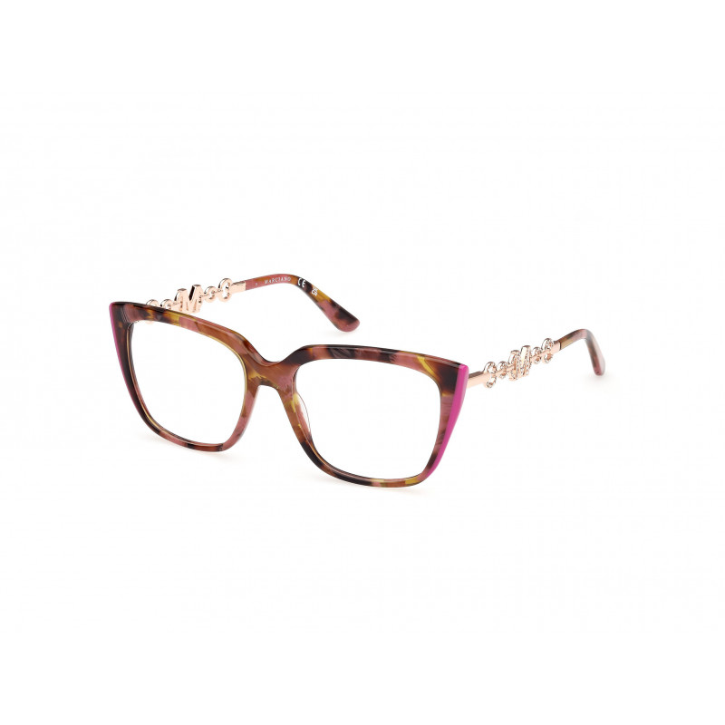 Eyeglasses Guess By Marciano GM 50007 083 Violet/Havana / Shiny Rose Gold Eyeglasses Guess By Marciano GM 50007 083 Violet/Havana / Shiny Rose Gold