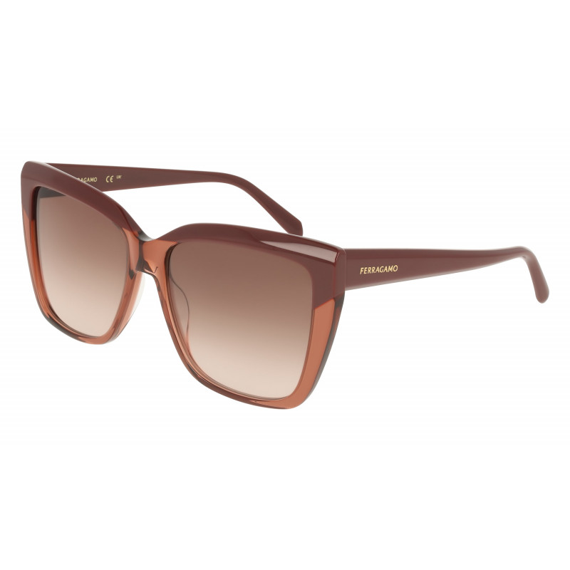 Sunglasses FERRAGAMO SF 1102 S 619 Burgundy/Transparent Brown