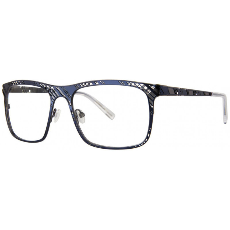 Eyeglasses Jhane Barnes Skew Lines Navy/Gunmetal Eyeglasses Jhane Barnes Skew Lines Navy/Gunmetal