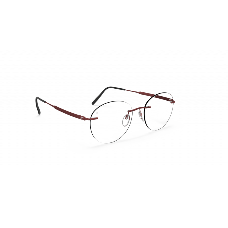 Eyeglasses Silhouette The Timeless Visionary Demo Rimless 5603 3040 Wine Red 48mm