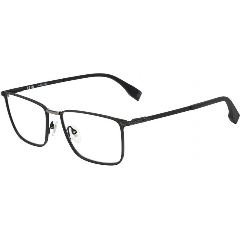 Sunglasses Police VPLR 64 0599 Matt Black W/Gunmetal Sunglasses Police VPLR 64 0599 Matt Black W/Gunmetal