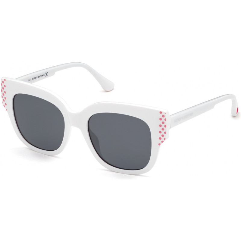 Sunglasses Pink PK 0032 21A Shiny Solid White/ Polka Dot Pattern W/Grey Lens Sunglasses Pink PK 0032 21A Shiny Solid White/ Polka Dot Pattern W/Grey Lens