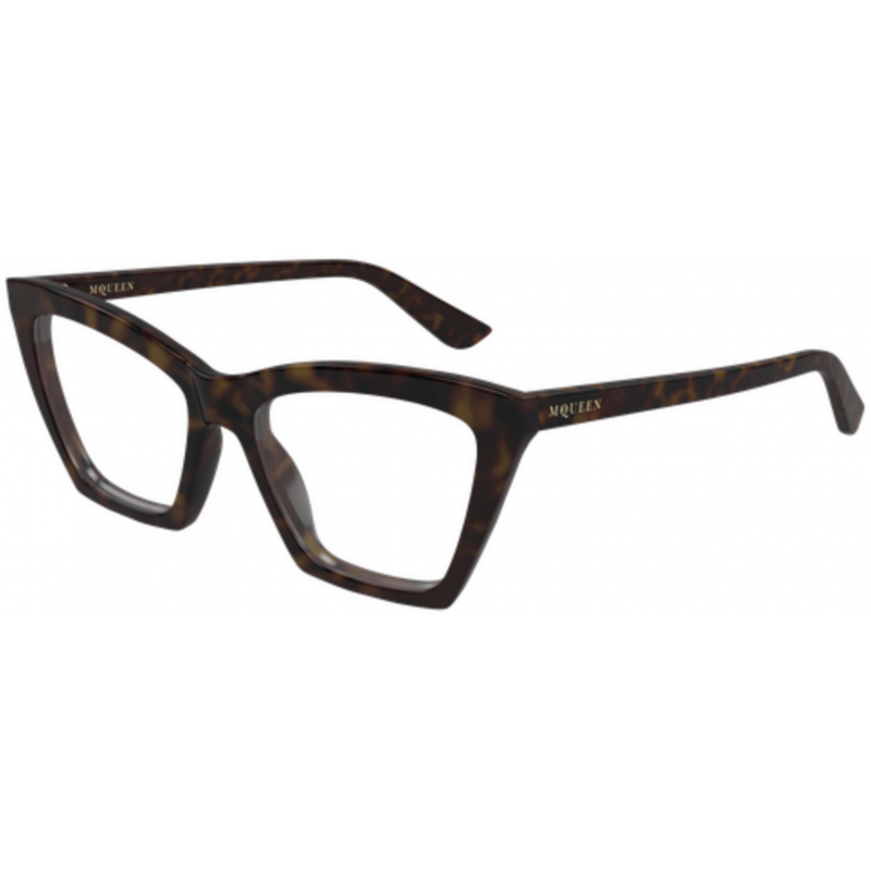 Eyeglasses Alexander McQueen AM 0536 O- 002 Havana / Transparent 54mm