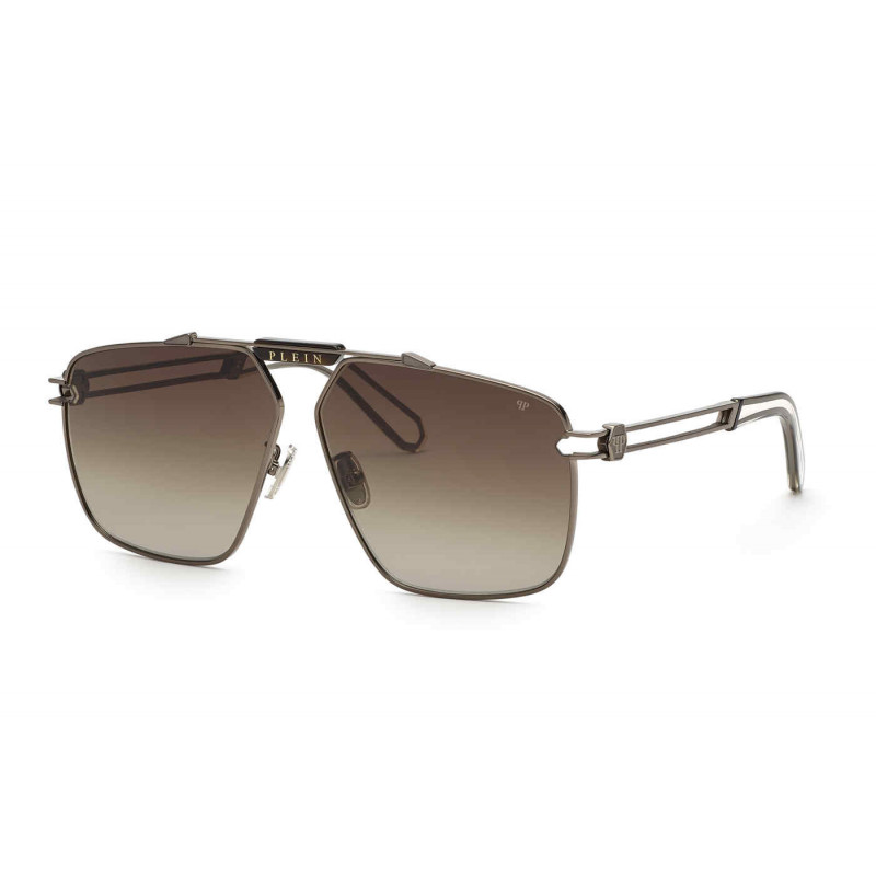 Sunglasses Philipp Plein SPP 049 M Gun W/sandblast -0584 0584 - Sunglasses Philipp Plein SPP 049 M Gun W/sandblast -0584 0584 -