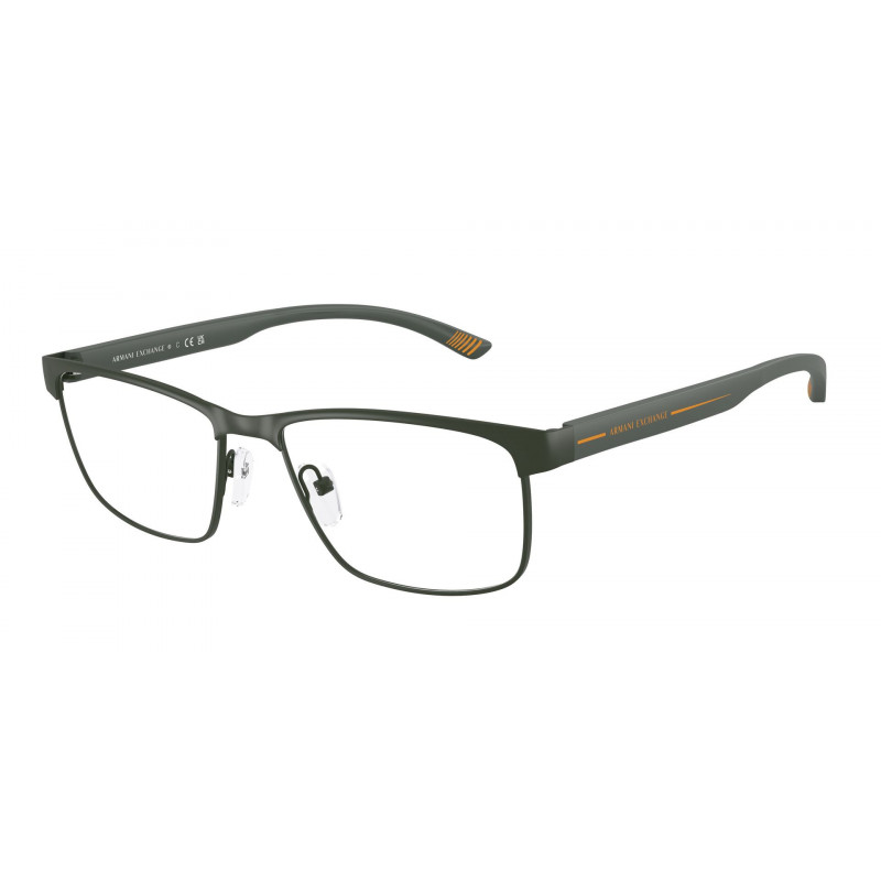 Eyeglasses Armani Exchange AX 1070 6126 Matte Dark Green / Demo Lens 58mm