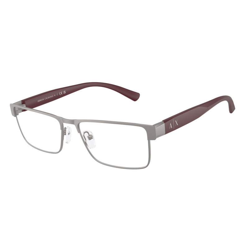 Eyeglasses Armani Exchange AX 1078 6003 Matte Gunmetal Demo Lens 55mm