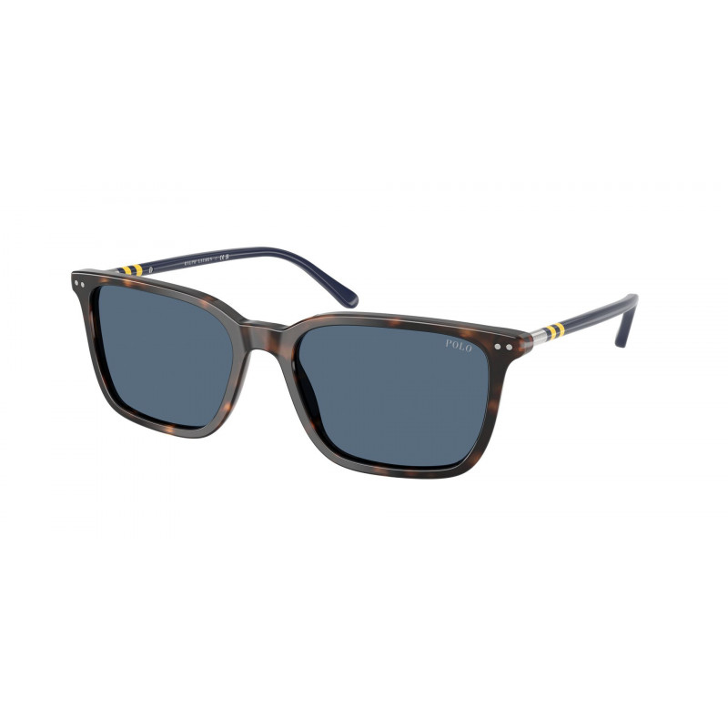 Sunglasses Polo PH 4226 F 500380 Shiny Havana / Dark Blue Polyamide Standard 53mm