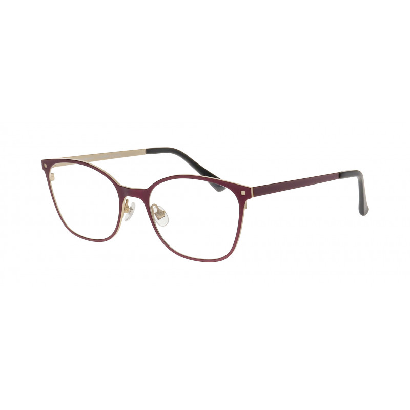 Eyeglasses Pro-design Denmark SQUARE 2 3821 Burgundy Medium Matt / Nosepad 51mm