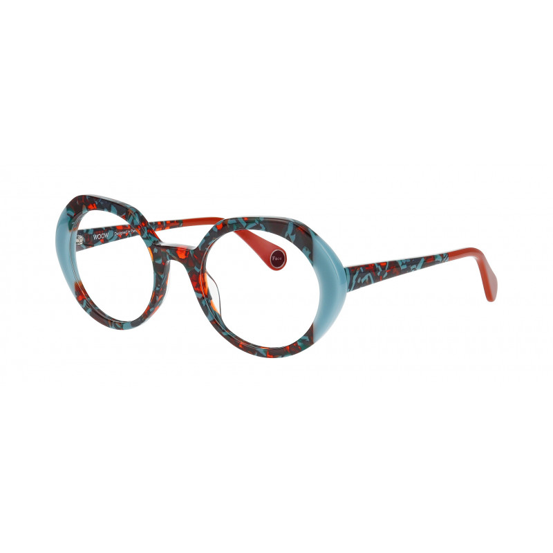 Eyeglasses WOOW POKER FACE 1 0321 Turquoise Opale Blue Grey
