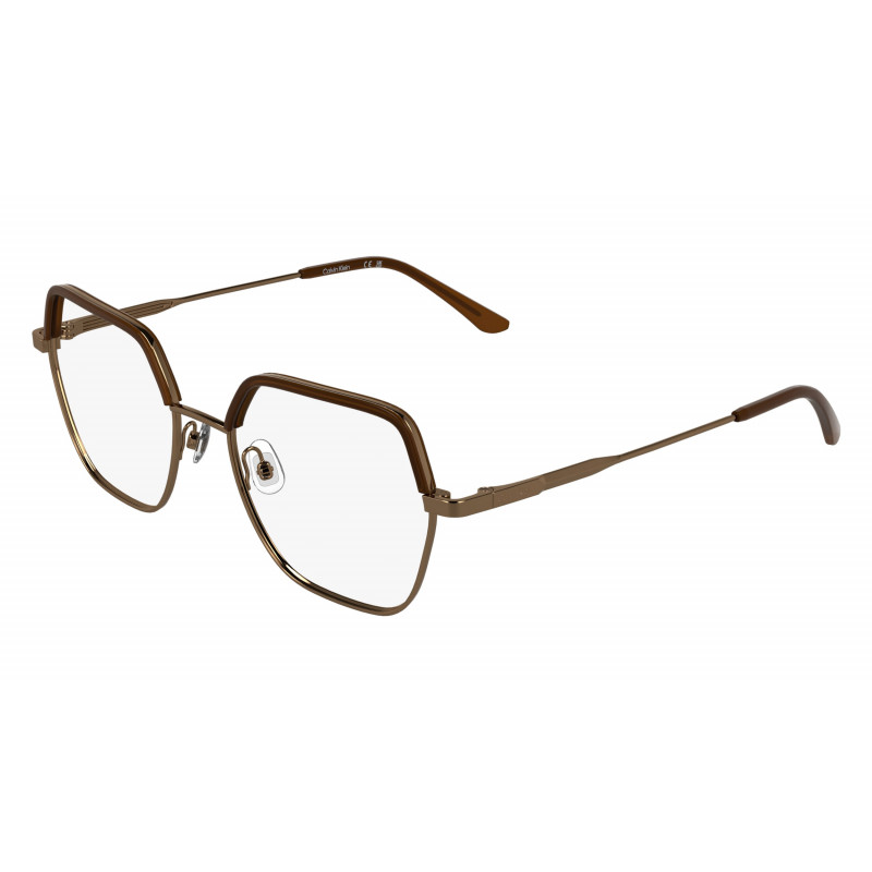 Eyeglasses CK 25113 771 Amber Gold Eyeglasses CK 25113 771 Amber Gold