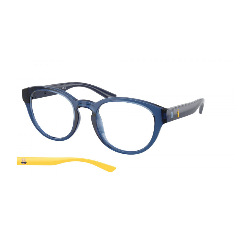 Eyeglasses Polo PH 2293 U 5717 Shiny Transparent Blue / Demo Lens 52mm