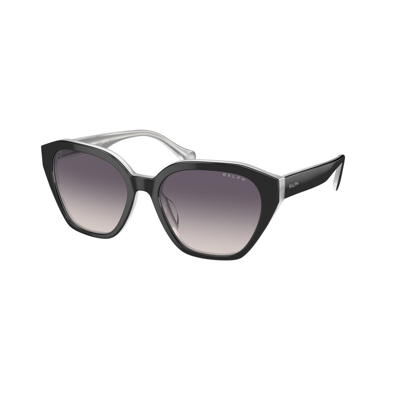 Sunglasses Ralph RA 5315 U 606636 Shiny Black On Opal Grey Pink Sunglasses Ralph RA 5315 U 606636 Shiny Black On Opal Grey Pink